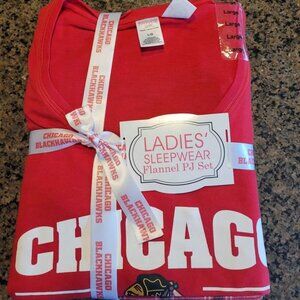Women's NWT Chicago Blackhawks Flannel Sleepwear